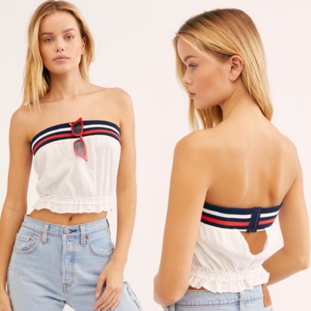 Free People Grand Slam Tube Top Medium - Picture 1 of 7